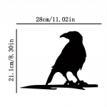 1 tk Crow on Branch terassilueti metallist seinakunst &ndash; ideaalne v&auml;likaunistus koju, aeda, &otilde;ue, sise&otilde;uele, ideaalne kingitus beež