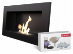 Wall mounted Bioethanol fireplace GOLF T&Uuml;V SET must