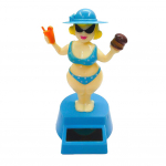 Autokaunistus Tantsiv Nukk Auto Tarvikud P&auml;ikeseenergial t&ouml;&ouml;tav M&auml;nguasi Pead Raputav Hawaii Kiikuv Bikiinides T&uuml;druk Auto Ornament Autostiil sinine