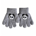 3-6-aastaste laste kindad kootud soojad multifilmid &uuml;liarmsad viie s&otilde;rmega kindad s&uuml;gistalv soliidne mood t&uuml;drukutele poistele kindad must