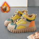 Winter Plus sametist paksendatud soojad kingad Naiste k&otilde;rged spordisaapad 37 kollane