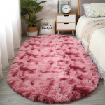 Ovaalne kohev vaip Shaggy vaip voodi matt Armas v&auml;rviline elutoa vaip pikkade juustega vaip Kodukaunistus 80x160cm