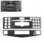 Auto keskkonsooli kliimaseade CD-paneeli katte trimm Mercedes Benz C-klassi W204 C200 C260 C300 C180 2007-10 s&uuml;sinikkiust jaoks