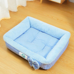 Uus ruuduline lemmikloomapesa koerale magamisalus k&uuml;&uuml;likule samet&otilde;mblus mugav mitte-eemaldatav koerapesa kassipesa sobib k&otilde;ikideks aastaaegadeks S 35*25