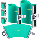 3D silikoonist kruusi &uuml;mbrised Soojus&uuml;lekanne Suure elastsusega tassihoidik Kruus Vorm Cup Clamp Transfer Kruus Klamber 110Z