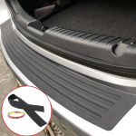 Auto pagasiruumi tagumine v&auml;rvikaitse kaitseplaat kummist auto tagumise kaitseraua trimmi kriimustusvastane kaitse kleebise riba mustad tarvikud Sedan-90X8cm
