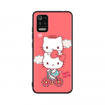 KT65 uus Hello Kitty &uuml;mbris Xiaomi Poco X6 X4 M5 M6 F5 F6 C65 C55 C50 C51 C40 Redmi Note 7 8 14C A3X 13C 12C 11 10A 9C Pro Black Sofe Cover jaoks Xiaomi Poco F6 tuhmkollane