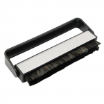 2 tk/komplekt LP-vin&uuml;&uuml;lplaadi puhastuslapp ja -hari pehmete s&uuml;sinikkiust harjastega antistaatiliseks puhastamiseks