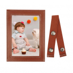 Auto p&auml;ikesesirm fotoraam 4x6 kunstnahast pildihoidja auto jaoks kuvab teie fotosid nii vertikaalselt kui ka horisontaalselt auto sisetarvikud pruun