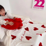 Piimane sametist tekk lastele, paksendatud lambavillast tekk, paksendatud kahepoolne sametist l&otilde;una 120 150cm