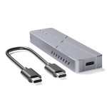 TypeC M.2 NVMe SSD korpus Alumiiniumisulamist karp Toetab kiiret USB3.2 20Gbps kuni 2TB mahutavusega PC/s&uuml;learvuti/TV jaoks gray
