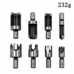 8 tk Silindrit&uuml;&uuml;pi Puidust Korkpuur Puidut&ouml;&ouml; Auguavaja K&uuml;&uuml;nist&uuml;&uuml;pi Puuriteraga Augu Laiendaja Elektrit&ouml;&ouml;riista Tarvikud Augu Avamise Komplekt Round