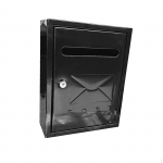 21.7x30x7cm V&auml;listingimustes Seinale Paigaldatav Lukuga Postkast Veekindel &Uuml;mbrikukast Kodu Kontor &Auml;ri Suur valge