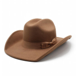 Bow Cowboy M&uuml;ts Western Cowboy Silindrim&uuml;ts Meeste ja Naiste Villane Viltm&uuml;ts Jazz M&uuml;ts M（56-58cm） khaki