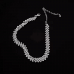 Luksuslik Diamond Choker kaelakee naistele: Elegantne rangluu aksessuaar Diamond necklace