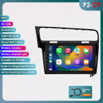 Hizpo Hizpo 10.1 Carplay 4G 2 Din Android 13 Autoraadio Volkswagen Golf 7 2013 - 2017 jaoks Must Hall Videos&uuml;steem GPS DSP Intelligentene Autoradio RDS P2CP B 4Core 2G 32G