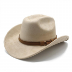 Meeste m&uuml;ts, suure servaga seemisnahast p&auml;ikesekaitsekreem p&auml;ikesem&uuml;ts &auml;&auml;ristatud ratsam&uuml;ts Preeria kauboi m&uuml;ts kingituseks M（56-59cm）