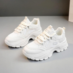 QRJ02 2024 Kevad/Suvi Naiste Trendikad V&otilde;rk Vanaisa Tossud: Hingavad paksu tallaga tossud 38 mustjasvalge