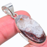 Laguna Lace Agate Handmade 925 Sterling Silver Gift Pendant 1.77 c8v52