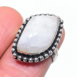 Rose Quartz Handmade 925 Sterling Silver Jewelry Ring Size 6 h6y93