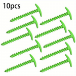 10 tk v&auml;listingimustes kasutatavad maapealsed panused &ndash; tuulekindel varikatuse telgi spiraalnaelad telkimiseks, v&auml;lit&ouml;&ouml;riistad punane