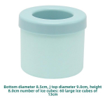 Silikoonist j&auml;&auml;kuubikuvorm Mini j&auml;&auml;masina vorm Lihtsalt vabastatavad toidukvaliteediga j&auml;&auml;kuubikuvormid viski, kokteilide jaoks, kodu k&ouml;&ouml;ki sinine