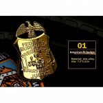 Military Fan Metal Badge Outdoor Bronze Medal Collar Badge Shoulder Badge US Badge Hat Badge Badge 01