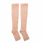 1 Paar kompressioonsokid Jalavalu leevendavad P&otilde;lve Varikoossed Avatud varvassokid ihukarva