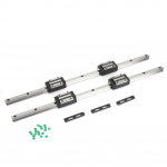 2 tk HG15-500mm lineaarset juhtr&ouml;&ouml;bast 4 tk HGH15 standardse liugplokiga, must