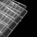 Multifunktsionaalne l&auml;bipaistvast plastikust organiseerimiskarp v&otilde;rkudega, konteiner, k&uuml;&uuml;nemaali hoiukarp helmeste organiseerimiseks, kunst, isetehtud ehted