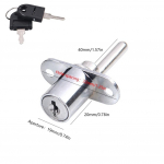 16/19mm Nukk-silinder Kolmekordne Lukk Tsingisulamist Laua Kapi Sahtli Esik&uuml;lje Lukk V&otilde;tmetega Kontorilaua Sahtlilukud M&ouml;&ouml;bli Riistvara CHINA