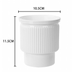 Mini isekastvad lillepotid, l&auml;bipaistvad plastikust taimepotid, isekastvad istutuspoti vaas kodu kaunistamiseks valge