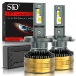 2 tk H7 H4 LED esitule pirnid 6500K H1 H8 H11 LED 9005 HB3 9006 HB4 Autolamp 9012 Hir2 Suure v&otilde;imsusega 120W 60000LM Canbus CSP kiibid Esituli H4/9003/HB2 Hi/Lo