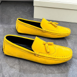 Suurused 38-48 Kollased Nahast Meeste Vabaajajalatsid Pehme Mugavus Suede Loafers Meeste Mood Slip-on Meeste Tasased Kingad mocasines hombre 43 black