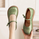 Kevad-suvi naiste Hiina stiilis Mary Jane Flats Laia varbaga kingad Naistele Pehmed Loafers Nahast madalad kingad Ema &Otilde;de Naise Mokasiinid 39EU/CN40