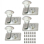 4 tk Antiikstiilis Pronksist Kl&otilde;pslukku Aksessuaar Ehtekarbi Kappide ja Projektide Tarvikute jaoks V&otilde;tmega ja Kruvidega