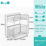 Valamu alune kahekihiline v&uuml;rtsi- ja hoiuriiul sahtliga