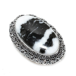 Buffalo Jasper Handmade 925 Sterling Silver Jewelry Ring Size 8 d1h83