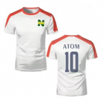 Kapten Tsubasa Hutton Atom Jalgpall Jalgpall T-s&auml;rk Jersey Jaapan Kotkas Cosplay Koomiks Animatsioon Tr&uuml;kk Kiiresti Kuivav Vintage L&uuml;hikeste Varrukatega Vorm XXS