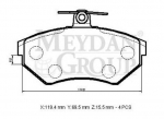 For Volkswagen Polo Classıc 1996 2001 Front Brake Pad Dısc 119 357698151E