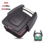jingyuqin 2 nupuga kaugjuhtimispult auto v&otilde;ti ID40 kiip Vauxhall Opel Astra Vectra Zafira jaoks ASK 433.92MHz DELPHI 1998-2005 complet key popstar v&auml;rv