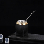 Roostevabast terasest tass, kahekordse seinaga, 7oz 200ml, termostass, Yerba Mate teetass, kvaliteetne &otilde;llekann, kohvitass, kruus, ilma k&otilde;rreta