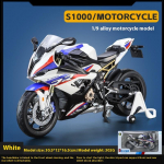 Uus 1:9 S1000RR Hayabusa Sulamist Mootorratta Mudelid M&auml;nguasjad Valatud Autod Esiratta Roolimine Valgusega M&auml;nguasi Kaunistus Poiste Kingitused valge