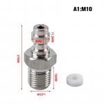 Pcp paintballi pneumaatiline kiir&uuml;hendus 8 mm M10X1 isane pistikuadapteri liitmik 1/8 Npt