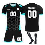 Isikup&auml;rastatud s&auml;rkide komplekt Meeste t&uuml;drukute nimenumbriga Kohandatud jalgpalli kampsunid poistele Treeningkost&uuml;&uuml;m 16