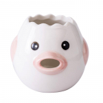 Cartoon Cute Chicken Keraamiline munajagaja Valge munakollase eraldajad Loomingulised munavedeliku filtrid K&uuml;psetust&ouml;&ouml;riistad Munarestid K&ouml;&ouml;gitarbed roosa