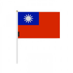 Drapeau - Taiwan - Mini - 14 x 21 cm - Pol&uuml;ester - L&eacute;ger - Recto/verso