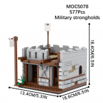 S&otilde;jaline seeria MOC klots Moodne s&otilde;japidamine II maailmas&otilde;da Kindlustused Tegevusfiguur S&otilde;jad Mudel Ehitusklotsid Laste M&auml;nguasjad Lastele Kingitus