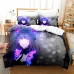 Uus Marin Kitagawa Voodipesukomplekt &Uuml;he Twini T&auml;is Kuninganna Kuninga Suurusega Voodikomplekt T&auml;iskasvanu Laste Magamistuba Tekikatted Komplektid 3D Prinditud Anime Voodi 70x133cm 2pcs gray