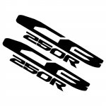 Mootorratta kleebis Mootorratta kleebise lisatarvik Kleebis Sobib Honda CB250R CB250R 2017-2020 2021 2022 (V&auml;rv: Must) One Size must